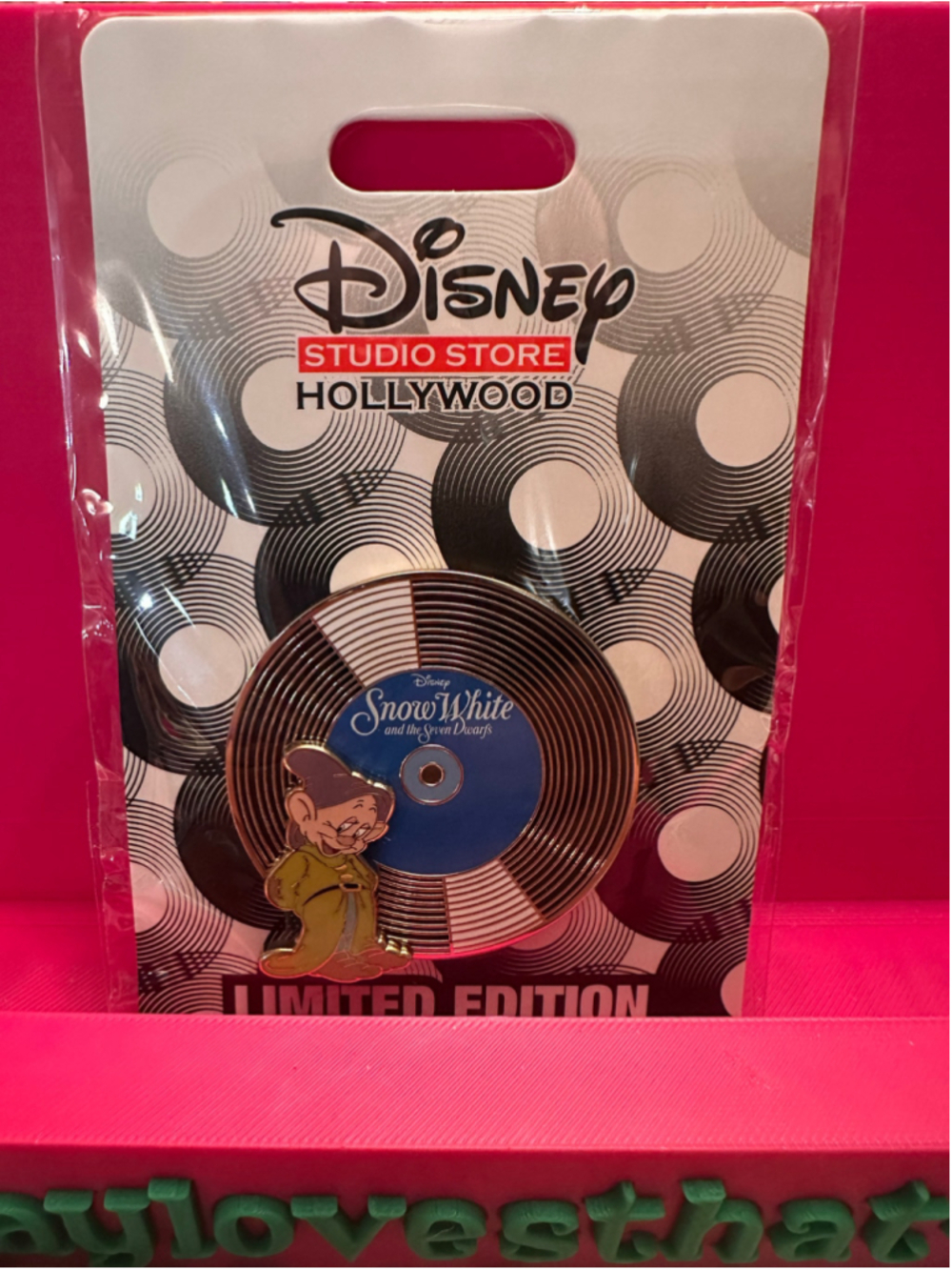 Disney D23 Expo 2026 DSSH DSF Vinyl Record Series Snow White Seven Dwarfs Pin